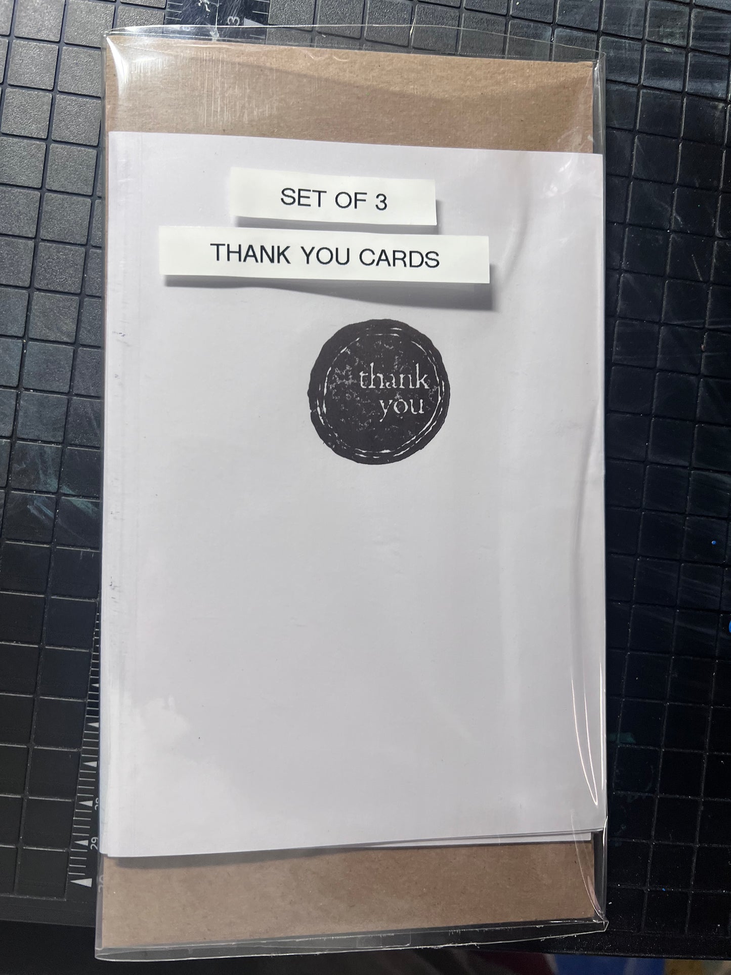 Set of 3 Thank You cards